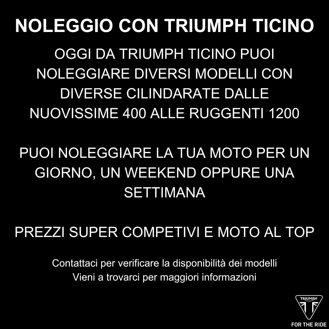 Noleggio con triumph ticino